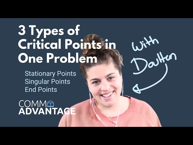Learn Calculus - The Three Types of Critical Points