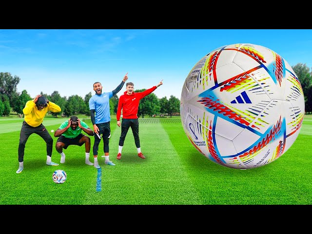World's Biggest Football vs World's Smallest Football!