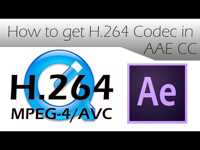 Tutorial - How to get render in .mp4 (H.264 Codec) in Adobe After Effects