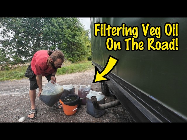 Filtering Waste Veg Oil On The Road
