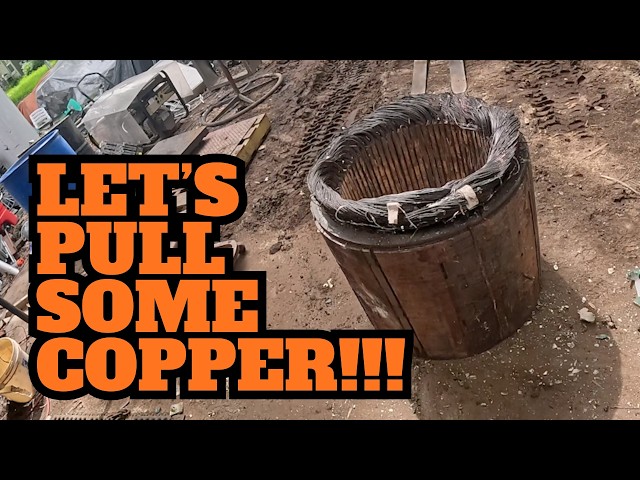 Getting All The Copper Out Of A 5000LB Generator Stator By Any Means Necessary!!! p3