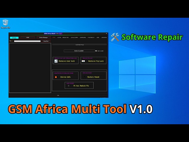 GSM Africa Multi Tool — Universal Flashing & Vivo Password Removal Tool for All Brands