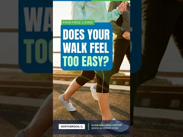 Does Your Walk Feel Too Easy? #WalkingBenefits #DailyMovement #NorthbrookChiropractor #shorts