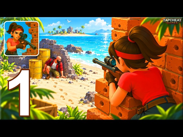 Shoot & Hide - Gameplay Walkthrough Part 1 - Shoot Sniper Game (Android, IOS)