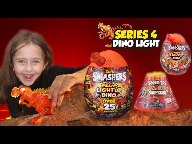 ZURU SMASHERS LAVA LIGHT-UP DINO MEGA SURPRISE @ZuruToys #AD