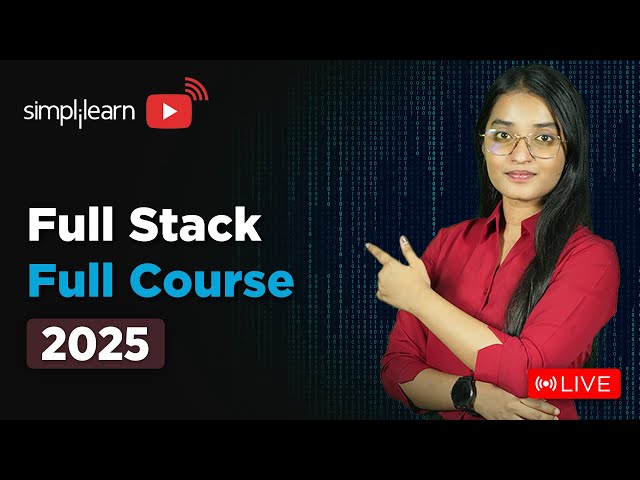 Full Stack Development Full Course 2026 | Full Stack Developer Tutorial for Beginners | Simplilearn