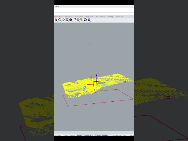 Create Contour Model from DWG in Rhino
