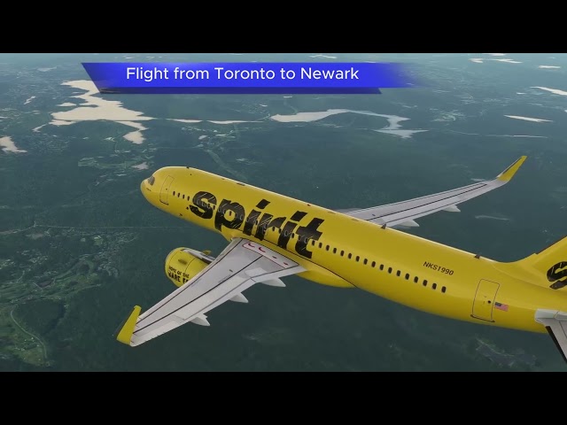 Flight From Toronto to Newark