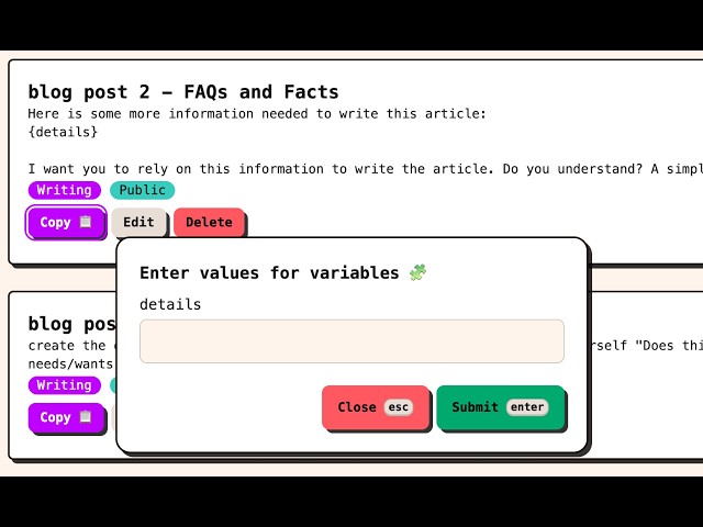 I built a FREE tool to organize your prompt collection