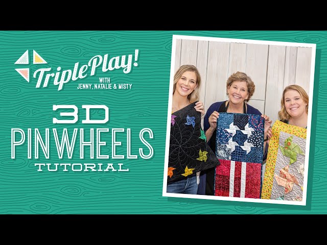 Triple Play: Three New 3D Pinwheel Projects with Jenny, Natalie & Misty from Missouri Star