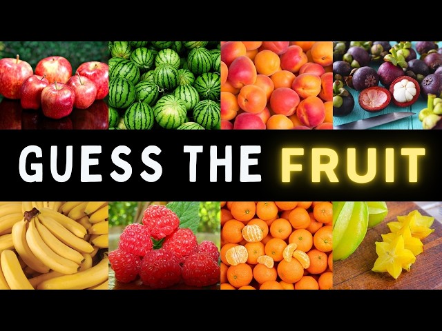Guess the Fruit Quiz  - HARDER than you think 😈🍌 🍎