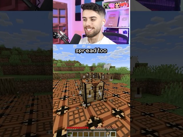 minecraft but blocks spread like sculk