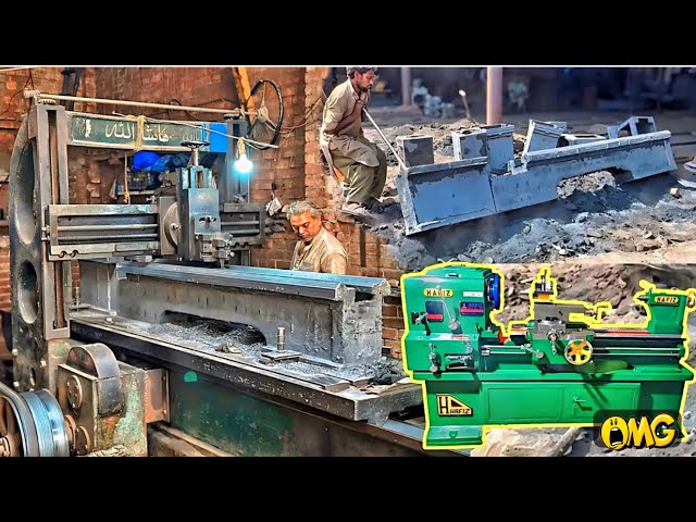 Amazing Manufacturing process of 16 Feet Long Lathe Machine ||Lathe Machine Making complete process