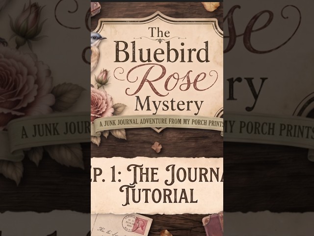 Bluebird Rose Mystery Junk Journal Adventure Event Junk Journal Tutorial  #junkjournaling
