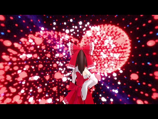 [Test]VR 弾幕／Danmaku Test [東方MMD][VR180 3D]