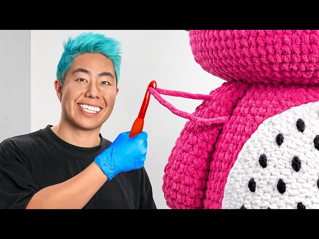 We Spent 100 Hours Making Giant Crochet Art!