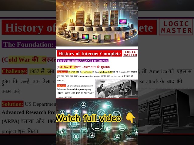 History of Internet 🌐  #historyofinternet #internet #internethistory #shorts