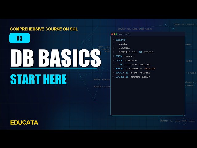 1. Database Fundamentals Explained | Master SQL & System Design for Tech Placements