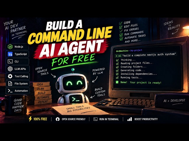 Build a Command Line AI Agent for FREE! | AI Coding Agent from Scratch