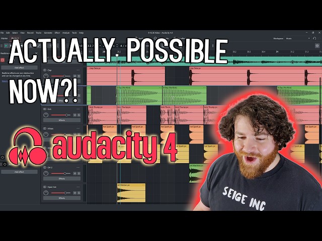 I Tried Making a Beat in THE NEW Audacity 4...