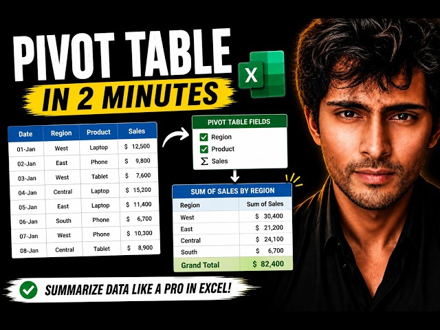 PIVOT TABLES Simply Explained — No Nonsense, Just Excel!