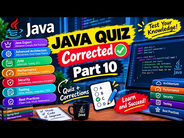 🔥 Java Quiz — 50 Questions with Answers | Advanced Architecture,JVM, Security & Performance |Part 10