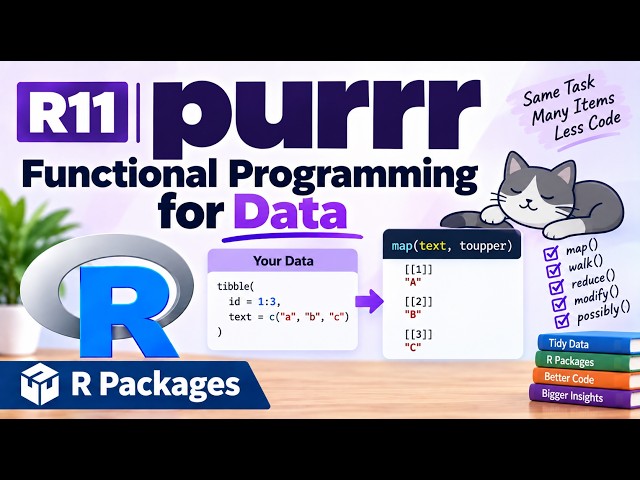R11 | purrr — Functional Programming for Data | R Packages | Uplatz