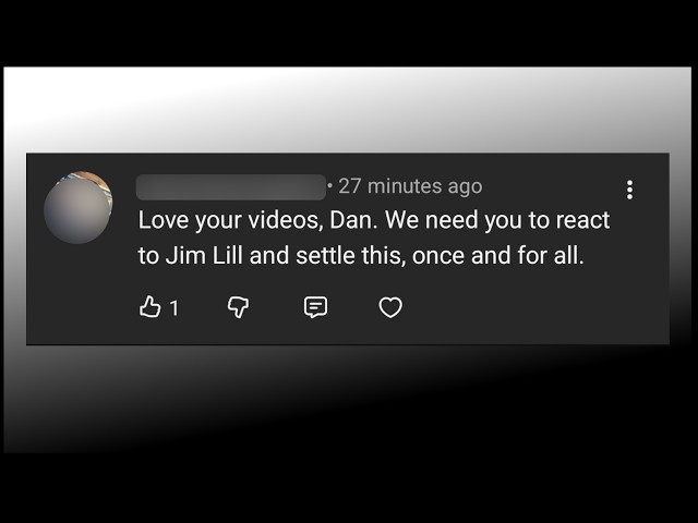 Reacting To Jim Lill And Settling It Once And For All