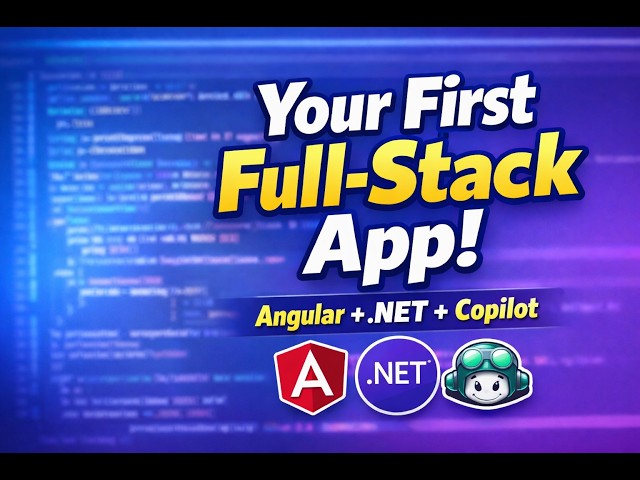 Angular + .NET API Tutorial with GitHub Copilot - Build Your First App (Beginner Guide)
