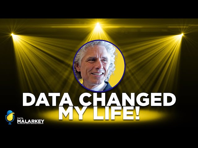 How did early advances in data change Harvard psychologist Steven Pinker's life?