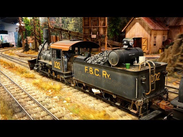 One Of The Best and Most Detailed Model Railroad Layout With Steam Trains in the World