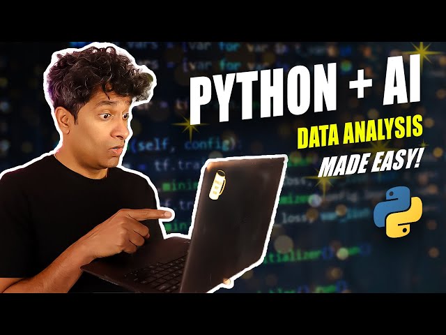 How to ACTUALLY use AI + PYTHON to Analyze Data (real-time example)