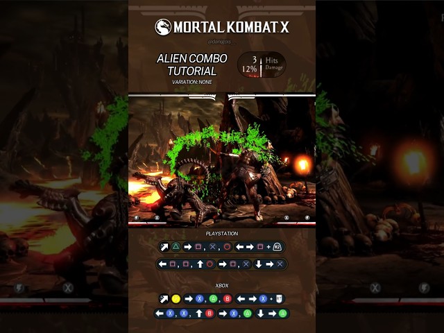 Alien Combo Tutorial MKX - 38% 👽