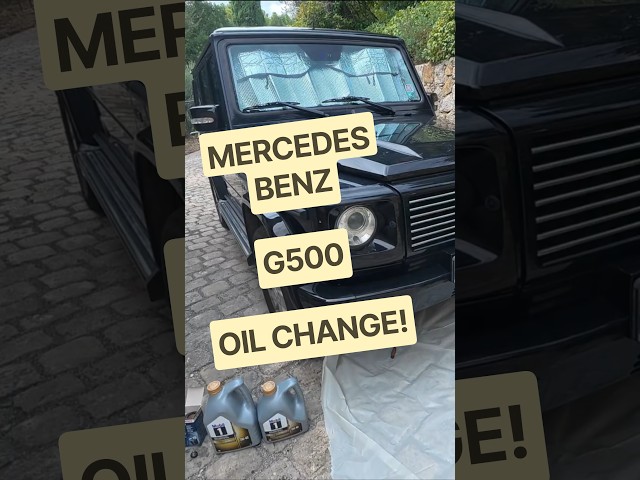 Mercedes-Benz G500 Oil Change - 5.0L V8 #automobile #mechanic #oilchange #diy #mercedes