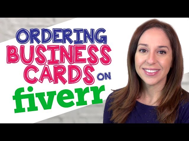 Ordering Business Card Designs on Fiverr