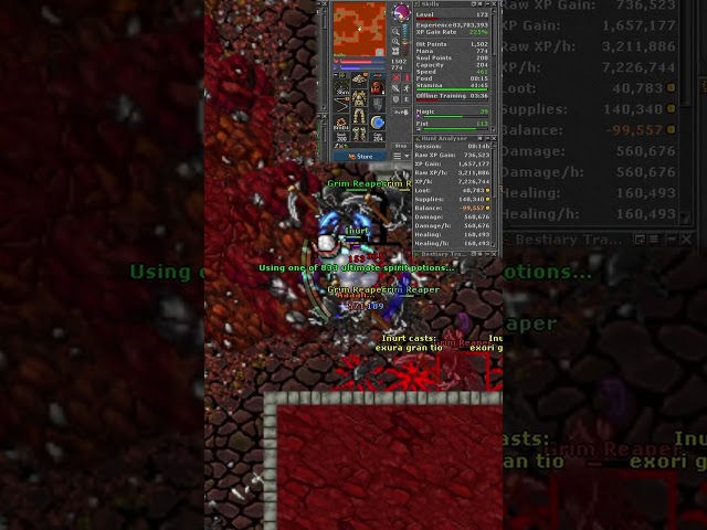 Unlcuky Monk 173 lvl combo :D #tibia