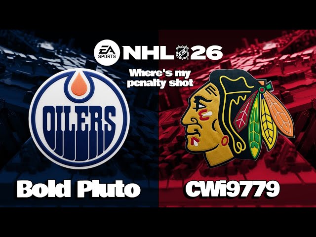 Cwi vs bold Pluto Chicago black Hawk's vs Edmonton oilers