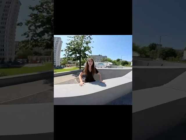 And you could escape from the policewoman? #parkour #police #escaping