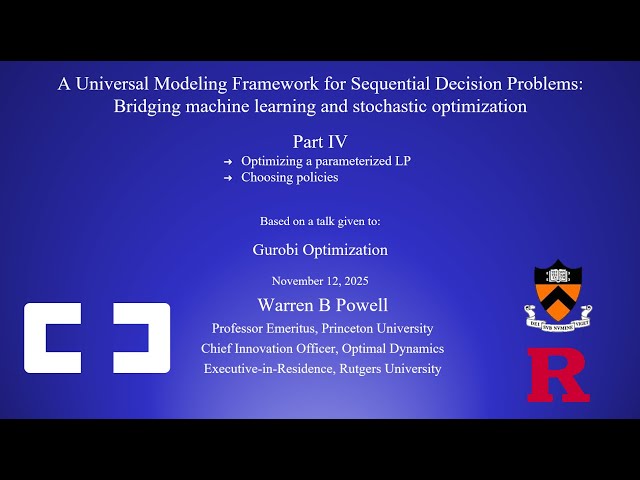 Sequential Decision Analytics for Optimization Part 4