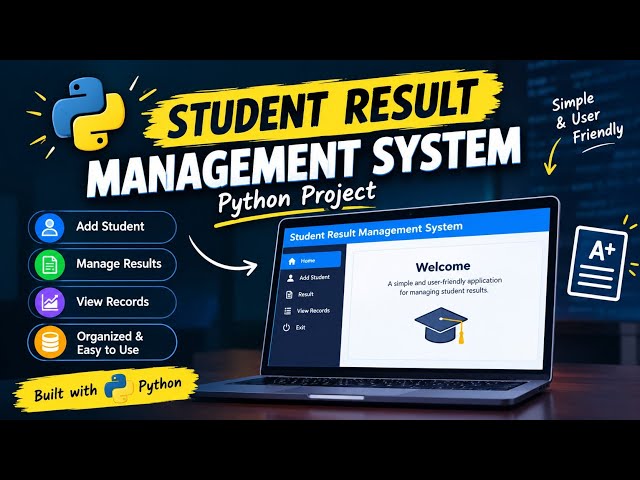 🚀 Python Student Result Management System | Mini Project