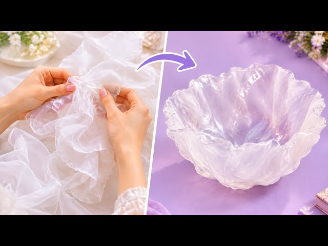 From Fabric to a Beautiful Resin Dish
