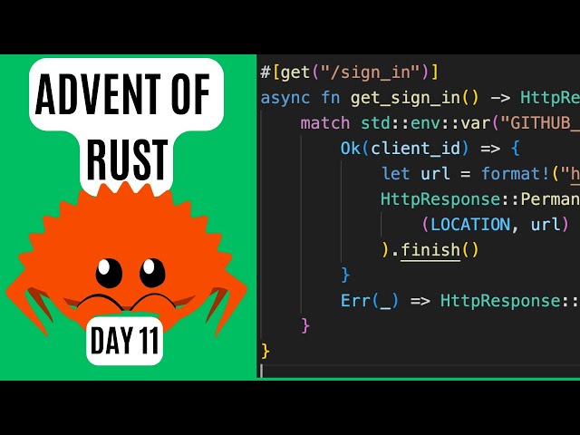 Advent of Rust - DAY11 - Authentication Part 3