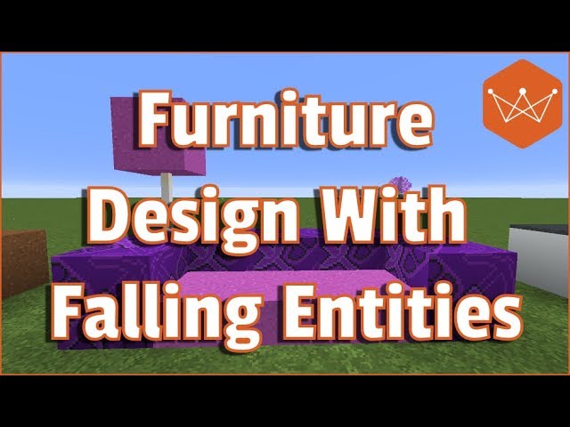Minecraft Tutorial Furniture Design Ideas with Falling Entity blocks