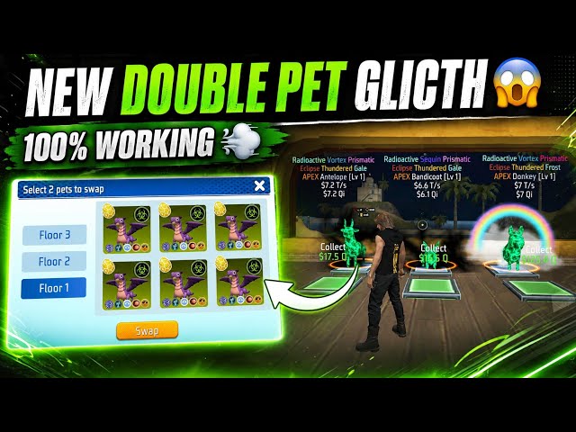 🔥 NEW DOUBLE PET GLITCH TRICKS 😱 | 100% WORKING 💨| INSANE GAMEPLAY 🥵