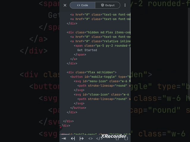 Responsive Navbar using html + Tailwind #html #tailwindcss