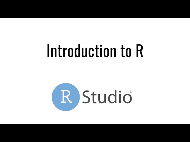Introduction to R