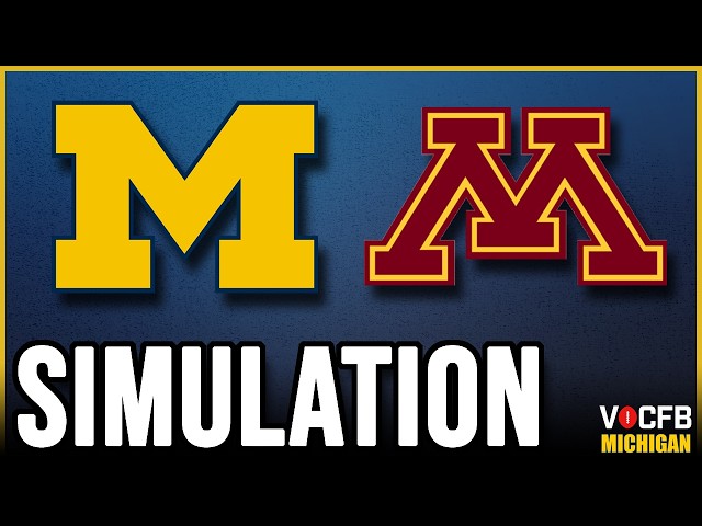 Michigan vs Minnesota - 10/3 Simulation on CFB 27