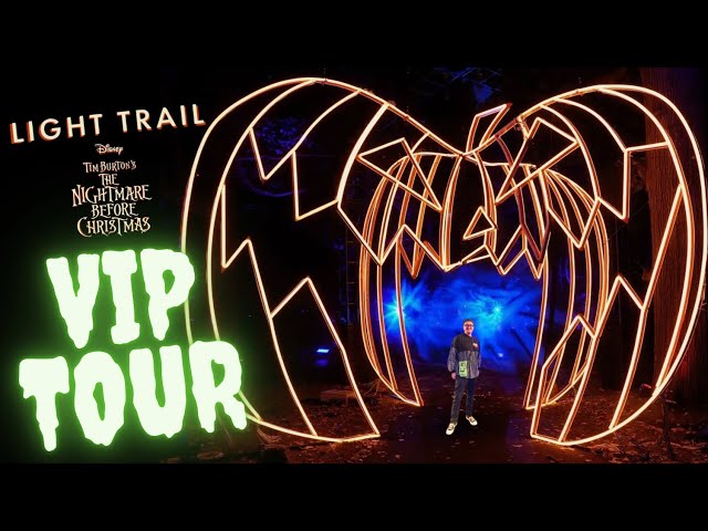 Exploring The Nightmare Before Christmas Light Trail at the New York Botanical Garden!