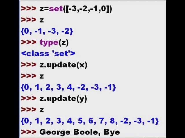 Python Sets
