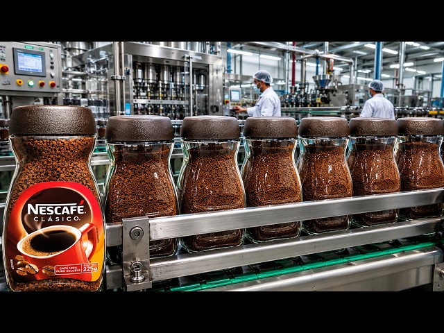 How Nescafe Coffee Is Made in the factory | Coffee Bean Harvesting Process